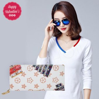 Nuchon Bag กระเป๋าตังสตางค์ ใส่มือถือ Iphone 6-6sPlus Size L (Monogram/White) Nuchon Bag กระเป๋าตังสตางค์ ใส่มือถือ Iphone 6-6sPlus Size L (Monogram/White)