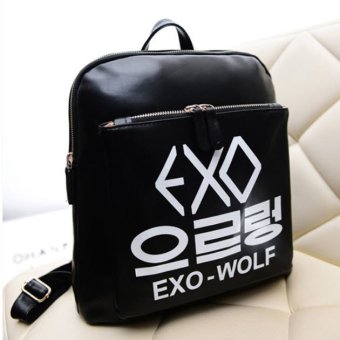 EXO wolf กระเป๋าสะพายหลัง สีดำ EXO wolf กระเป๋าสะพายหลัง สีดำ