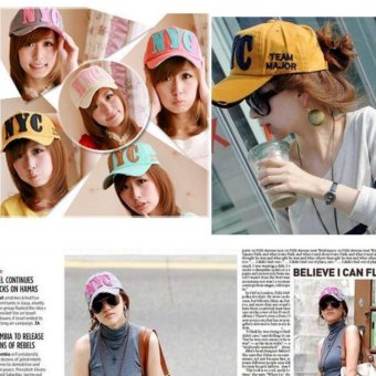 หมวกแก๊ปผู้หญิง-ชายสไคล์เกาหลี NYC รุ่น M91 สีส้ม หมวกแก๊ปผู้หญิง-ชายสไคล์เกาหลี NYC รุ่น M91 สีส้ม
