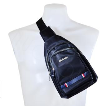 Nuchon Baiheda Canvas Shoulder Chest Hiking Bag กระเป๋าสะพายข้างสีกรมท่า/แดง Nuchon Baiheda Canvas Shoulder Chest Hiking Bag กระเป๋าสะพายข้างสีกรมท่า/แดง
