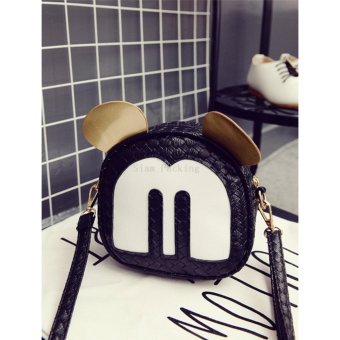 NW Fashion กระเป๋าสะพายแฟชั่นสตรี M-Mouse สีดำ NW Fashion กระเป๋าสะพายแฟชั่นสตรี M-Mouse สีดำ
