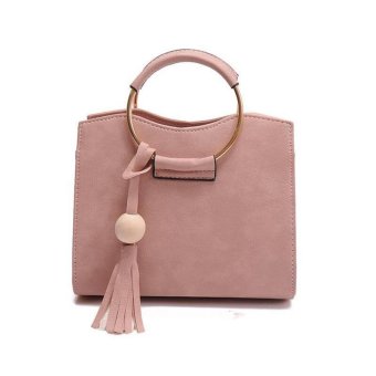 Handbag Pink กระเป๋าถือ พร้อมสายสะพาย สีชมพู Handbag Pink กระเป๋าถือ พร้อมสายสะพาย สีชมพู