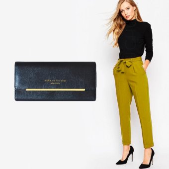 Nuchon Bag กระเป๋าสตางค์ ใส่มือถือ New York Smart Wallet Iphone 6S Size M (Black) Nuchon Bag กระเป๋าสตางค์ ใส่มือถือ New York Smart Wallet Iphone 6S Size M (Black)