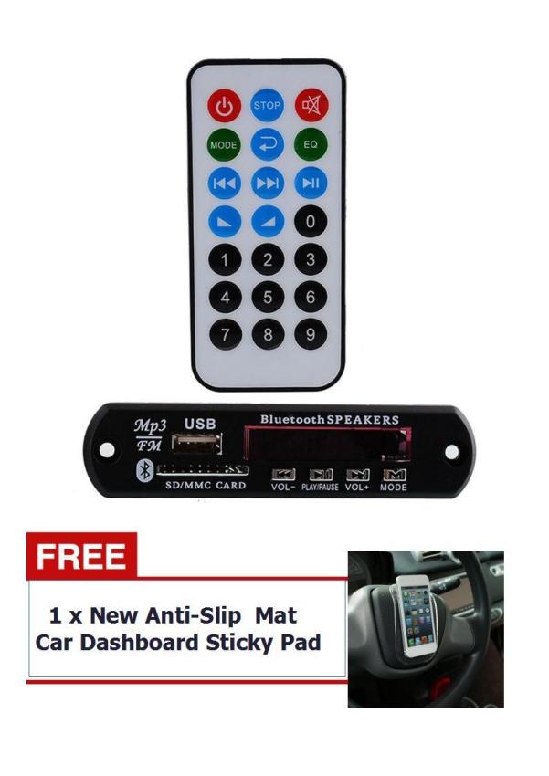ดูภาพ Buy 1 Get 1 Free ! DC 12V Car LED USB AUX Bluetooth MP3 Music Decode Board Amplifier Remote - intl เพิ่มเติม Buy 1 Get 1 Free ! DC 12V Car LED USB AUX Bluetooth MP3 Music Decode Board Amplifier Remote - intl