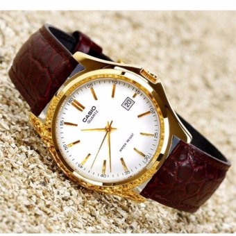 Casio Men's leather Quartz watch MTP-1183E-7A（Brown） - intl