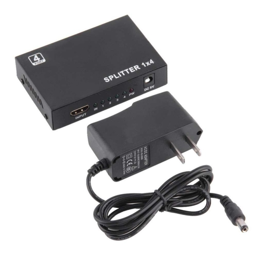 ดูภาพ HD 1X4 4 Port HDMI Splitter Repeater Amplifier Adapter Hub 1 Source 4 Display - intl เพิ่มเติม HD 1X4 4 Port HDMI Splitter Repeater Amplifier Adapter Hub 1 Source 4 Display - intl