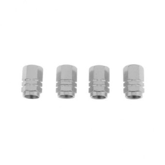 รูปภาพ เกี่ยวกับ BolehDeals Silver-4pcs Wheel Tire Air Valve Stem Cap Car Truck Bike Screw Dust Cover - intl