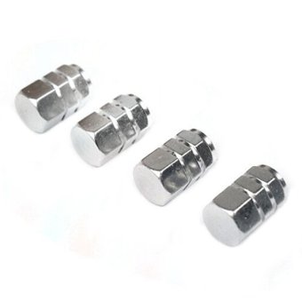 รูปภาพ เกี่ยวกับ Bluelans Aluminum Tire Wheel Rims Stem Air Valve Caps Tyre Cover Car Truck Bike 4Pcs Silver