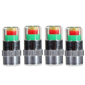 รูปภาพ เกี่ยวกับ Blue lans Car Tire Pressure Monitor Valve Caps Sensor Set of 4 (Black)