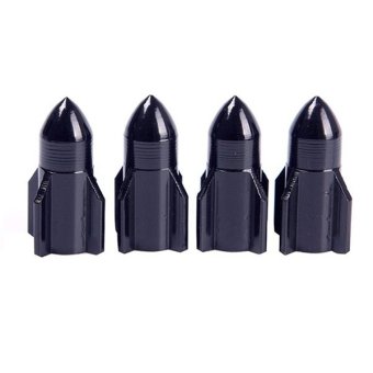 รูปภาพ เกี่ยวกับ Blue lans Tire Dust Valve Aluminum Alloy Stem Cap Set of 4