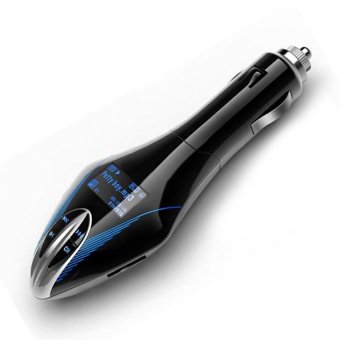 LCD Car Kit Mp3 Player Wireless Fm Transmitter Modulator with Remote USB TF - intl
