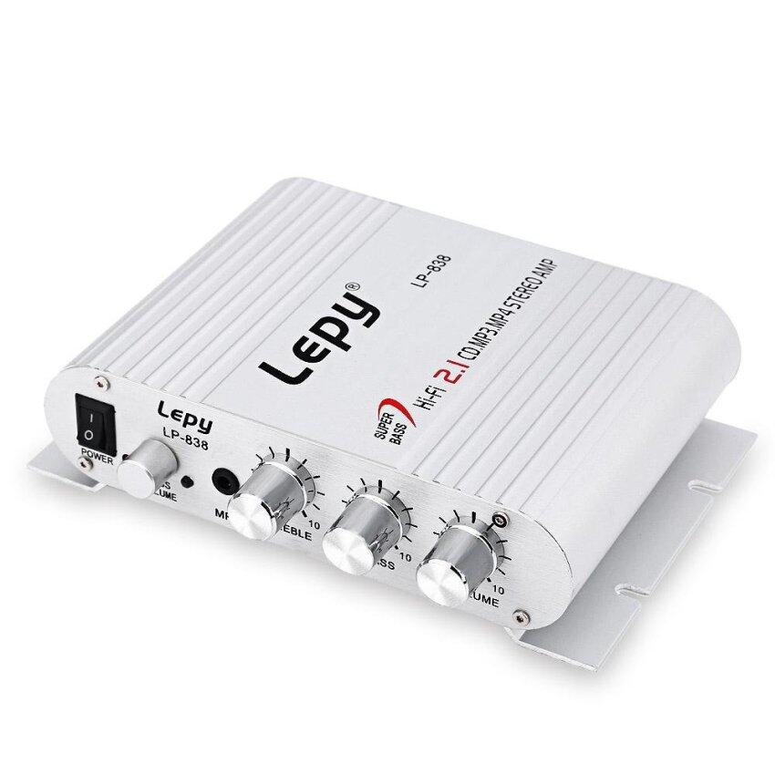 ดูภาพ Lepy LP - 838 Car Channel Amplifier Stereo Subwoofer Audio Accessory (Silver) - intl เพิ่มเติม Lepy LP - 838 Car Channel Amplifier Stereo Subwoofer Audio Accessory (Silver) - intl