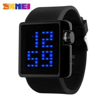 Luxury Brand Skmei Watch Men Fashion Women#39;s Watches Sports Waterproof Digital Watch For Unisex Silicone Watchband LED Watch 1145 - intl