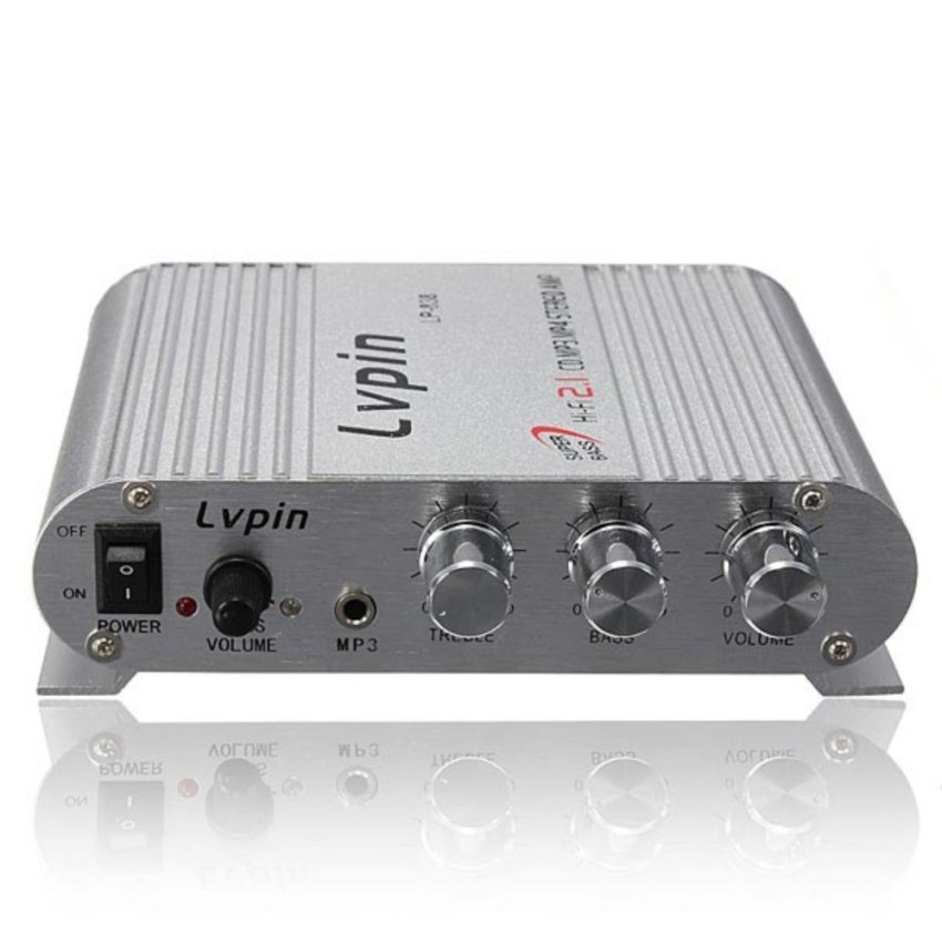 ดูภาพ Lvpin 200W 12V Super Bass Mini Hi-Fi Stereo Amplifier Booster Radio MP3 Silver - intl เพิ่มเติม Lvpin 200W 12V Super Bass Mini Hi-Fi Stereo Amplifier Booster Radio MP3 Silver - intl