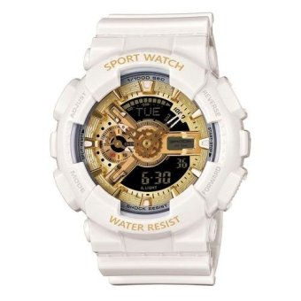 S SPORT นาฬิกาข้อมือ กันน้ำได้ ได้ทั้งชายและใส่หญิง - GP9210 (White/ Gold) image