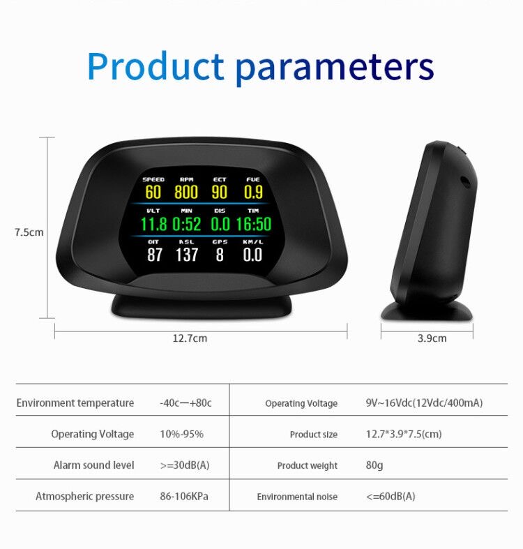 เกจวัด OBD2 รุ่น P19 รุ่นใหม่ล่าสุด ปี 2020 OBD2 + GPS ใช้ได้ทั้งรถที่มีช่อง OBD2 และไม่มี สินค้าของแท้ 14 940bfadb2e6c7d81655c72aa7026007d