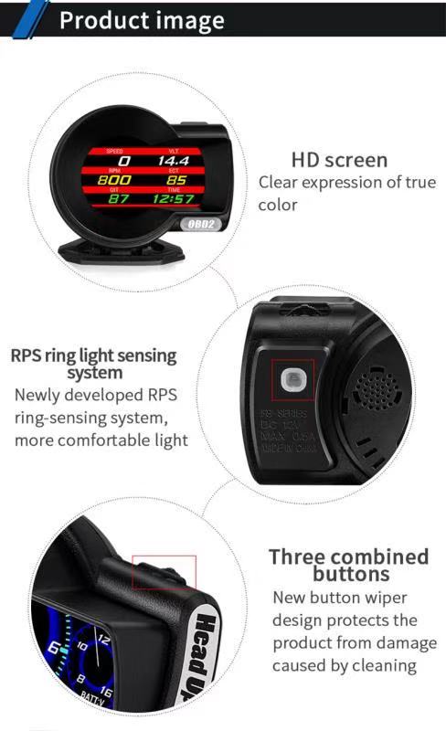 OBD2 สมาร์ทเกจ Smart gauge Display Meter รุ่น F8 รับประกัน 1 ปี 12 ac4505b46464edbefd09d48743fd6e3e