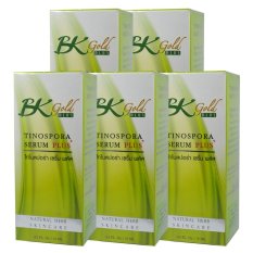Bo Bongkosh BK Gold Plus Tinospora Serum Plus โบบงกช ไทโนสปอร่า เซรั่ม พลัส เซรั่มสมุนไพร ลดริ้วรอย คืนความกระจ่างใสเป็นธรรมชาติ 15ml. (5 กล่อง) Bo Bongkosh BK Gold Plus Tinospora Serum Plus โบบงกช ไทโนสปอร่า เซรั่ม พลัส เซรั่มสมุนไพร ลดริ้วรอย คืนความกระจ่างใสเป็นธรรมชาติ 15ml. (5 กล่อง)