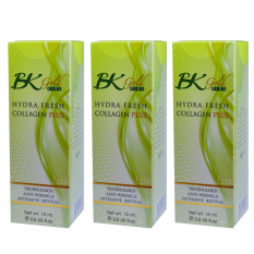Bo Bongkosh Gold Plus Hydra Fresh Collagen Plus บี เค โกลด์ ไฮดร้า คอลลาเจน พลัส บำรุงผิวอ่อนเยาว์ ใส เด้ง 15ml. (3 กล่อง) Bo Bongkosh Gold Plus Hydra Fresh Collagen Plus บี เค โกลด์ ไฮดร้า คอลลาเจน พลัส บำรุงผิวอ่อนเยาว์ ใส เด้ง 15ml. (3 กล่อง)