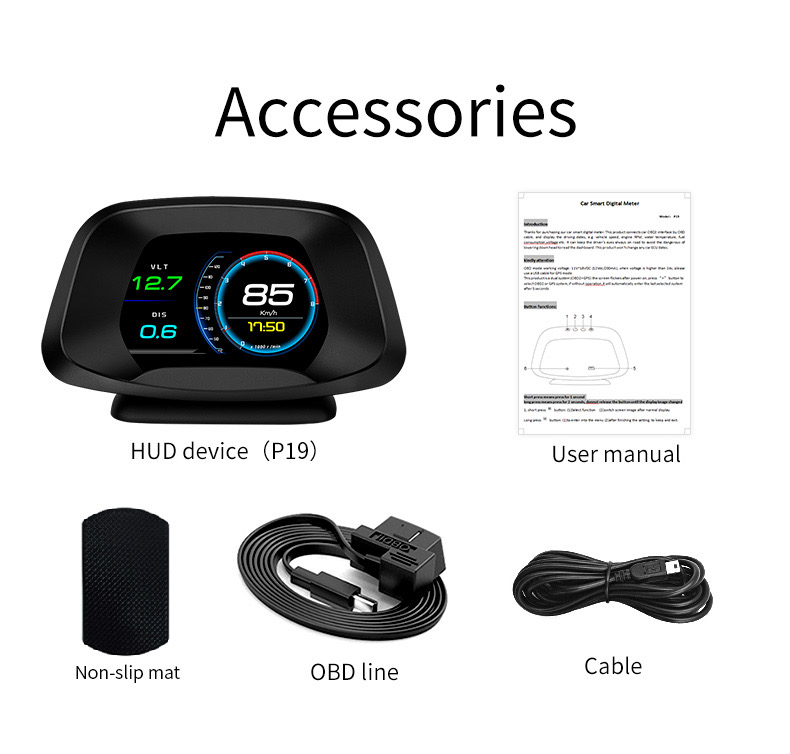 เกจวัด OBD2 รุ่น P19 รุ่นใหม่ล่าสุด ปี 2020 OBD2 + GPS ใช้ได้ทั้งรถที่มีช่อง OBD2 และไม่มี สินค้าของแท้ 15 db4049b3c33bc359cbdb899be8791d3e