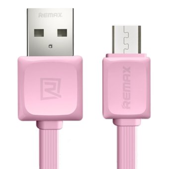 Remax RC-008m 1M Quick Charge and Data Cable สายชาร์จ Micro USB for<br/>Samsung / Android (สีชมพู), โปรโมชั่นพิเศษประจำปี 2016, สายเคเบิ้ลและสายชาร์จ ราคาเริ่มต้นที่ 99บาท image