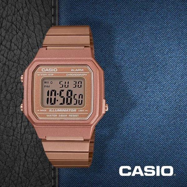 Win Watch Shop นาฬิกา Casio รุ่น B650WC-5A สายแสตนเลส สีพิงค์โกลด์ ใส่ได้ทั้งชายและหญิง -มั่นใจ ของแท้ 100% ประกัน CMG 1 ปีเต็ม (ส่งฟรี เก็บเงินปลายทางได้)