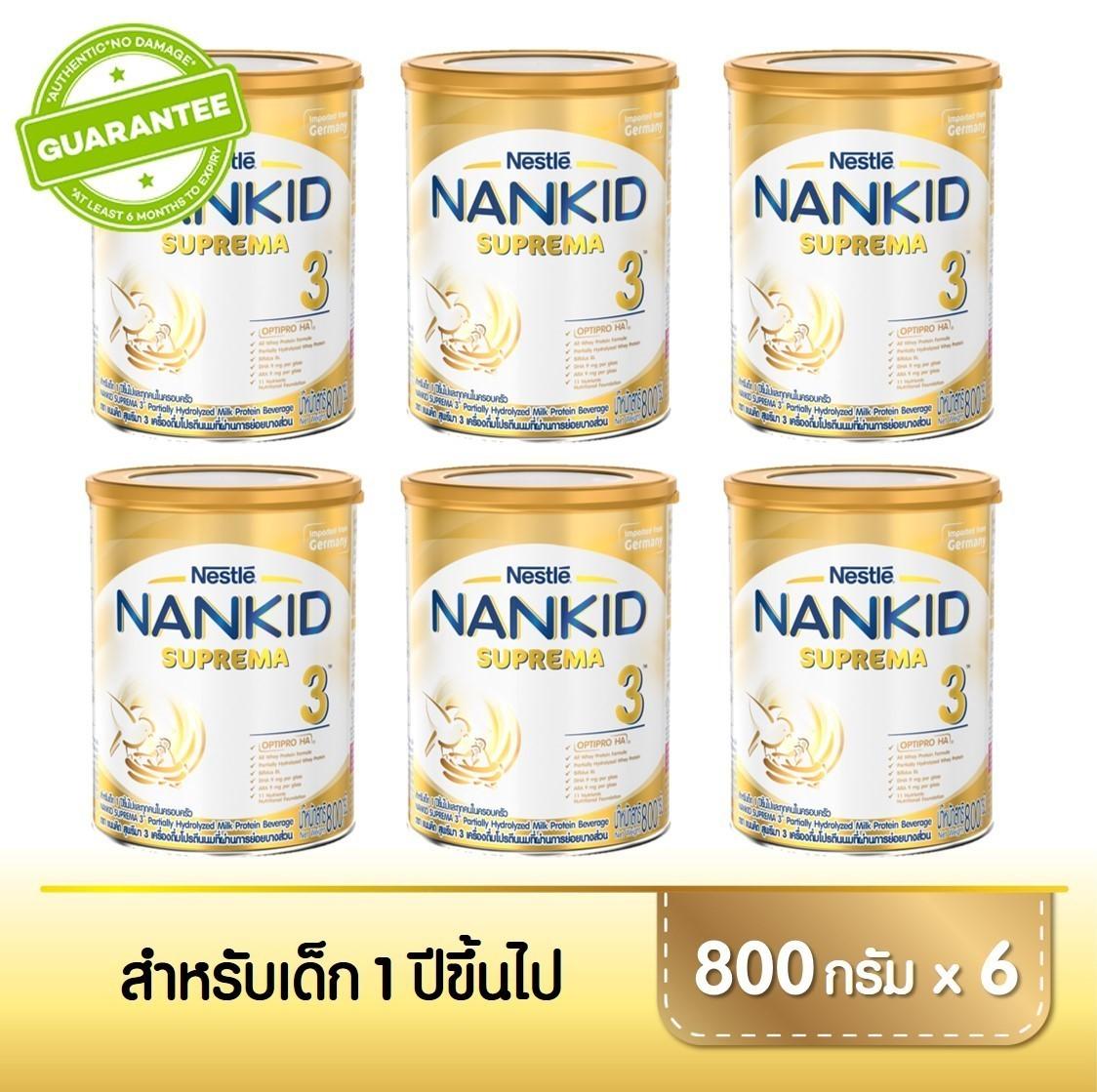 แนนคิด สุพรีมา 3 นมผงสำหรับเด็ก 1 ปีขึ้นไปและทุกคนในครอบครัว ขนาด 800 กรัม X 6 กระป๋อง