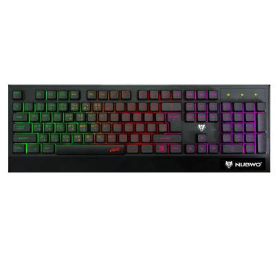 Nubwo คีย์บอร์ด Valoz NK-19 Rubber Dome switch Gaming Keyboard Black