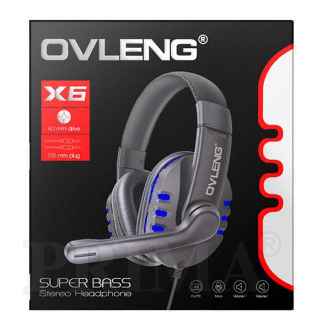 หูฟัง + ไมค์ เลิ่นเกม  ทำงาน ตบแต่งเสียง อัดเสียง OVLENG X6