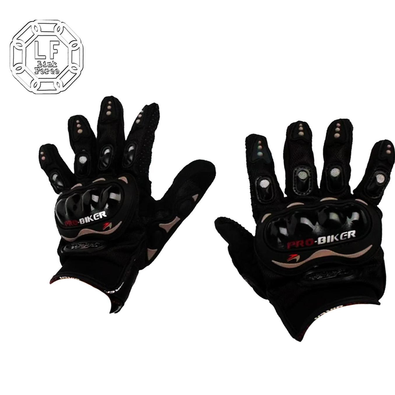 ถุงมือมอเตอร์ไซค์โปรไบค์เกอร์(Probiker) สีดำ