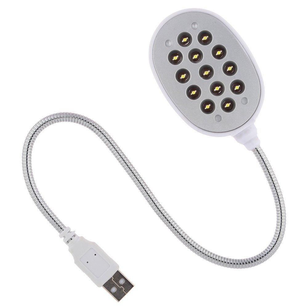 13Led USB Powered Flexible Neck 13-LED White Light Lamp