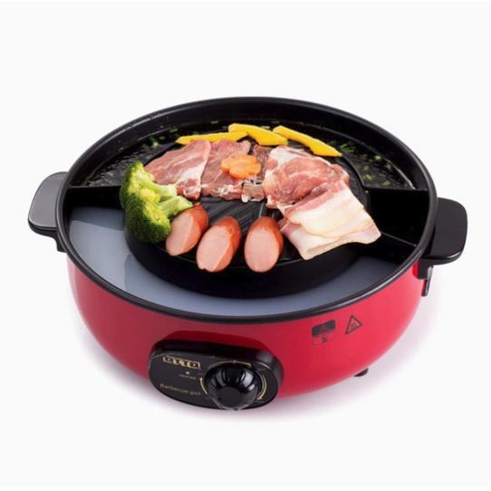 OTTO หม้อสุกี้บาร์บีคิว เตาย่างบาร์บีคิว รุ่น GR-170 มีช่องแบ่งน้ำซุบ