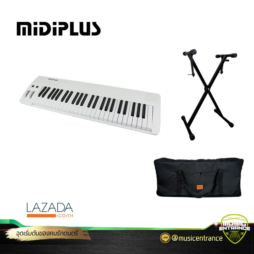 Midiplus Easy Piano SET3  เปียโนไฟฟ้า จำนวน 49 คีย์ พร้อมกระเป๋า + ขาตั้งตัว X