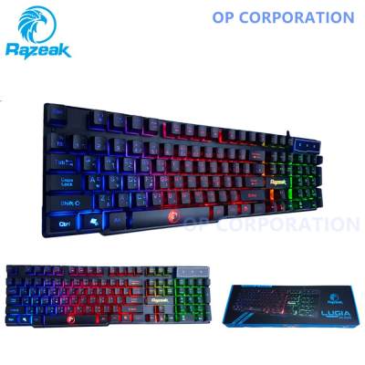 ดูภาพ Razeak คีย์บอร์ดเกมส์มิ่ง Backlighted Gaming keyboard รุ่น RK-8165 เพิ่มเติม Razeak คีย์บอร์ดเกมส์มิ่ง Backlighted Gaming keyboard รุ่น RK-8165