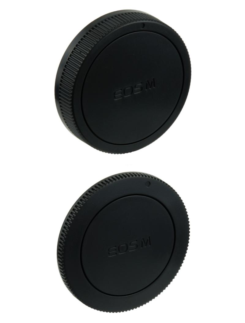 Canon EFM EOS M ฝาปิดท้ายเลนส์ Rear Lens Cap + ฝาปิดบอดี้ Body Cap