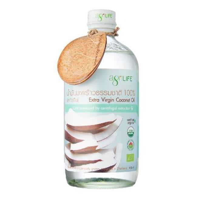 Agrilife Organic Extra Virgin Coconut Oil 225ml. อะกรีไลฟ์ น้ำมันมะพร้าว ปรุงอาหาร ทาผิว หรือ บำรุงผม