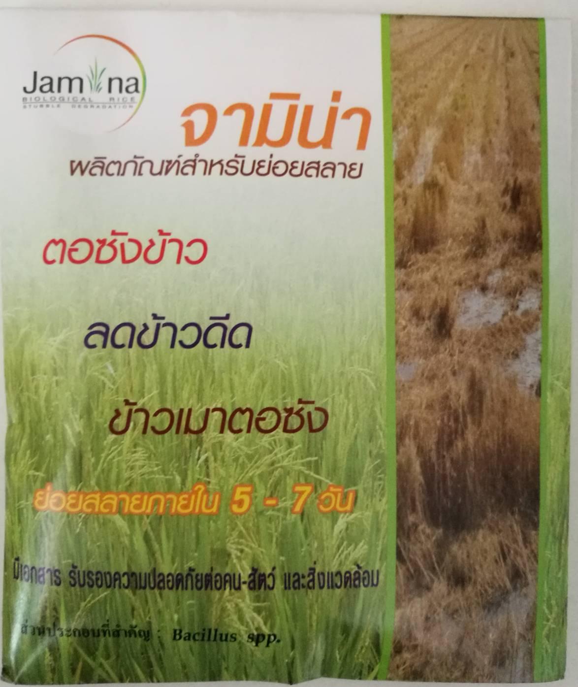 จามิน่าย่อยสลายตอซัง ฟางข้าว 12 ซอง