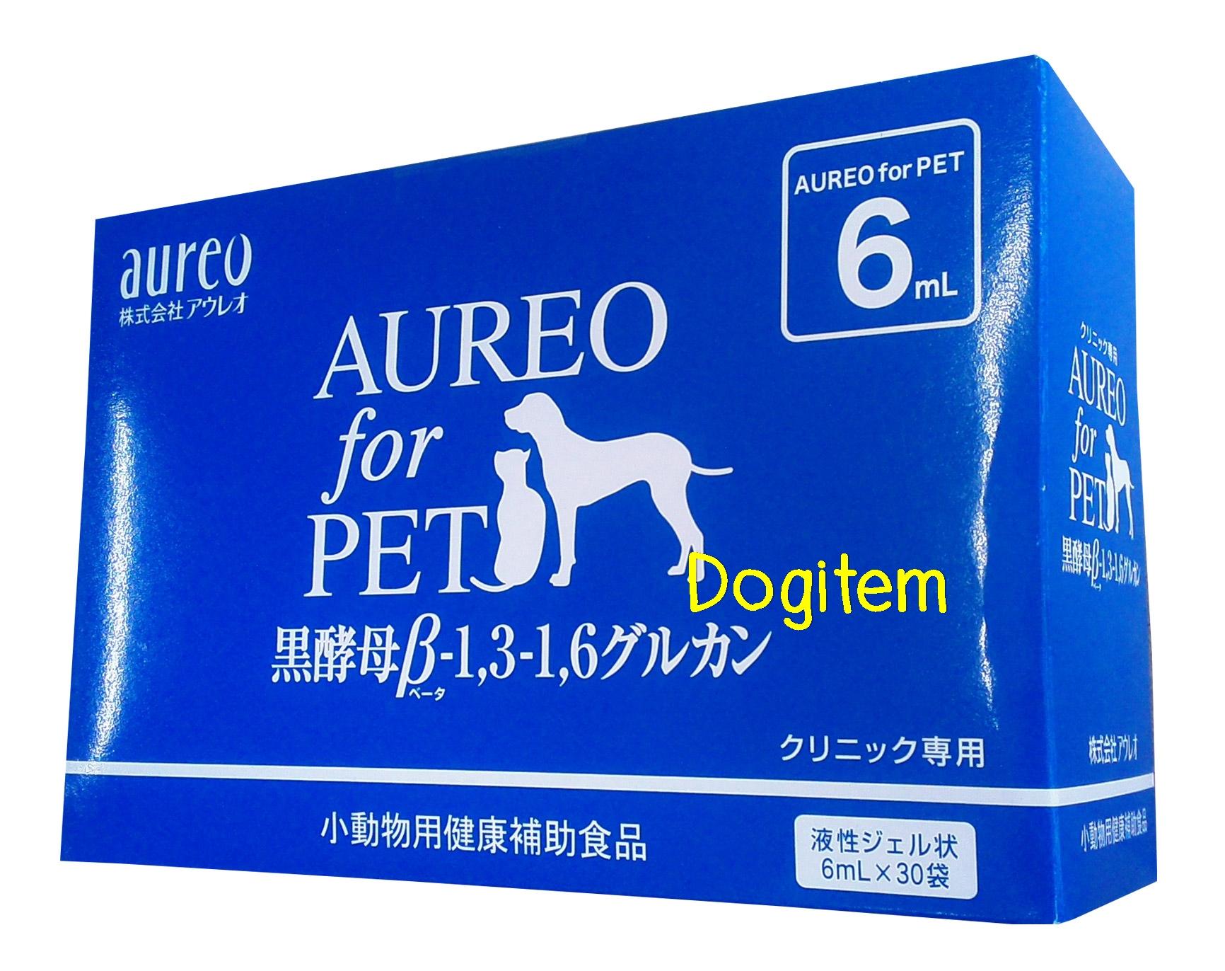 Aureo Betaglucanอาหารเสริมภูมิคุ้มกันสุนัข-แมว จากญี่ปุ่น เบต้ากลูแคน 6 ซีซี 30 ซอง