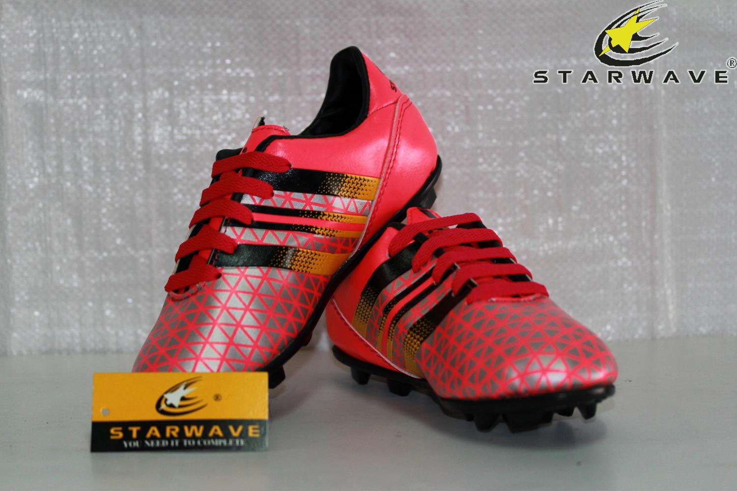 Starwave รองเท้า ฟุตบอลเด็ก (สตั๊ด ) Football Shoes SF63 เบอร์ 0-3.5  สีชมพู