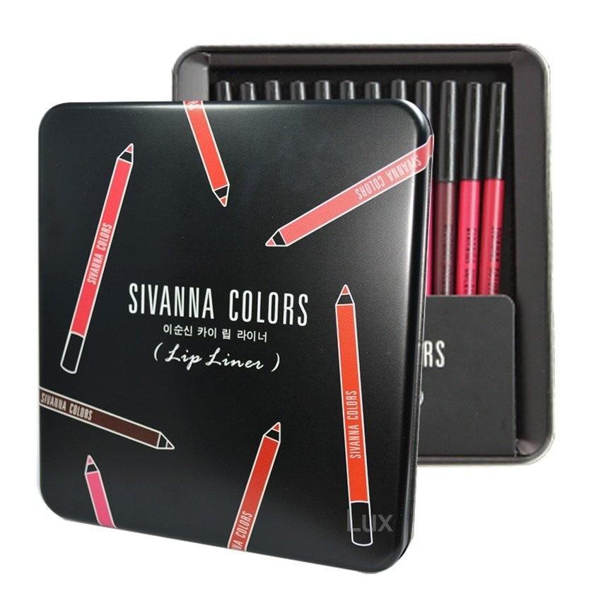 Sivanna Colors Lip Liner SH907 ดินสอเขียนขอบปาก ซีเวียน่า ลิปไลเนอร์ 12 เฉดสี (1กล่อง) 
