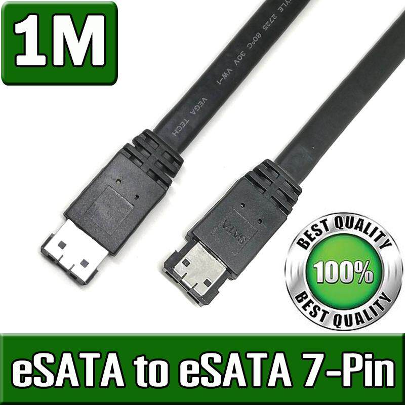 สายเชื่อมต่อ HDD ภายนอก แบบ eSATA to eSATA (Male to Male 7-pin) ความเร็ว 3.0Gbps ยาว 1 เมตร ( 1M )