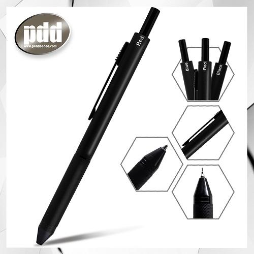 ปากกามัลติเพ็น 4in1 ปากกา 4 ไส้ หมึกน้ำเงิน แดง ดำ และดินสอ - Multi-pen 4in1 Blue, Red, Black Ballpoint Pen and Mechanical Pencil