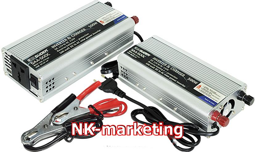 อินเวอร์เตอร์ 12v 500w SUOER (SAA-500C) มีชาร์จเจอร์