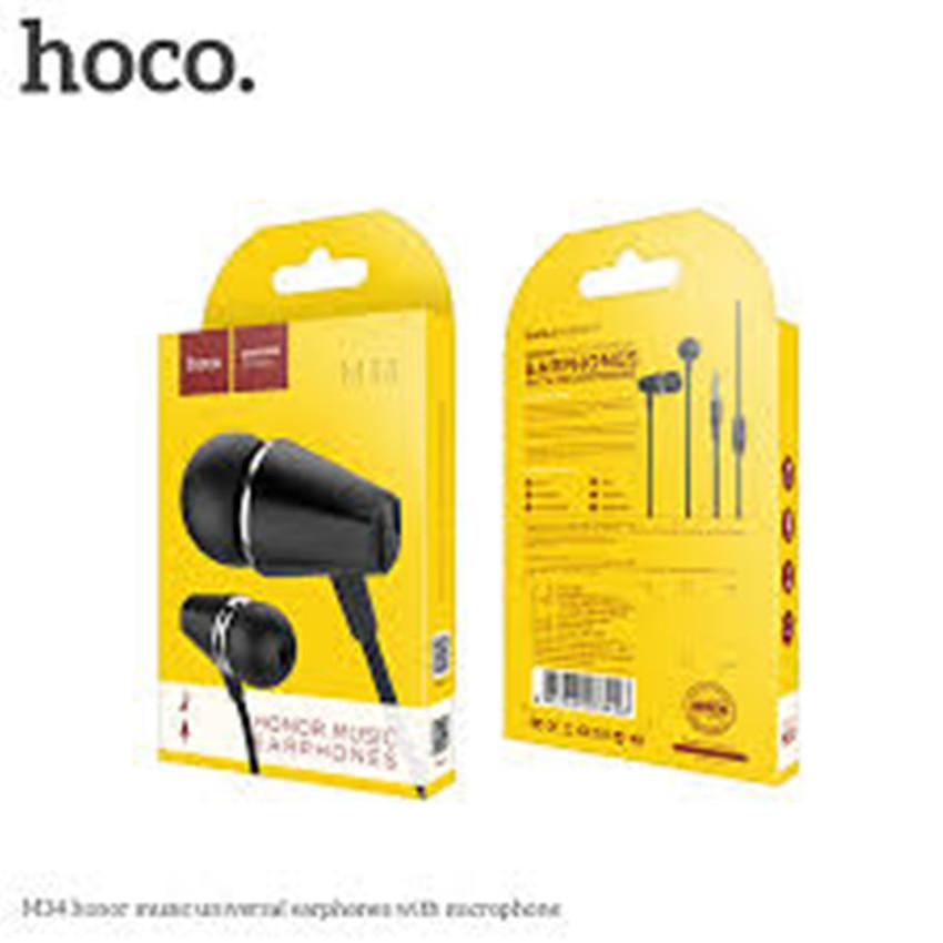 hoco หูฟัง ของแท้100% หูฟัง สมอลทอร์คใช้ได้กับโทรศัพท์ทุกรุ่น ้hoco M34