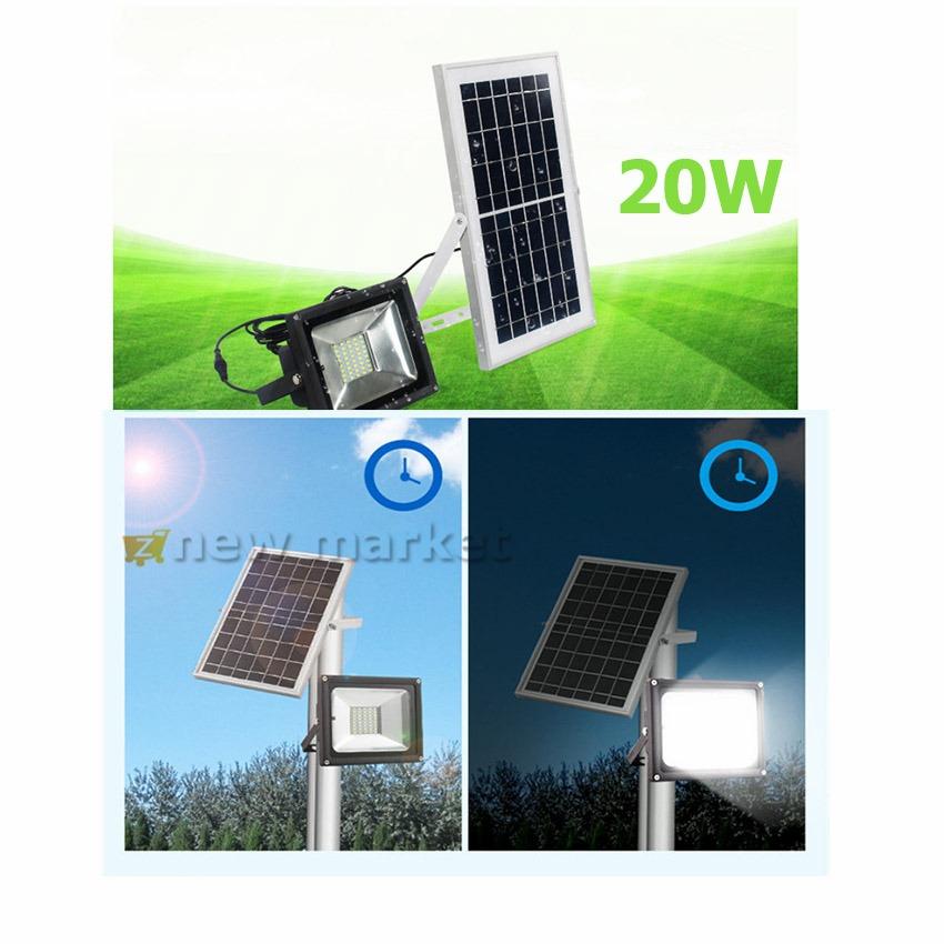 Solar Spotlights light 40LED 20W remote control ไฟติดผนังโซล่าเซลล์พลังงานแสงอาทิตย์