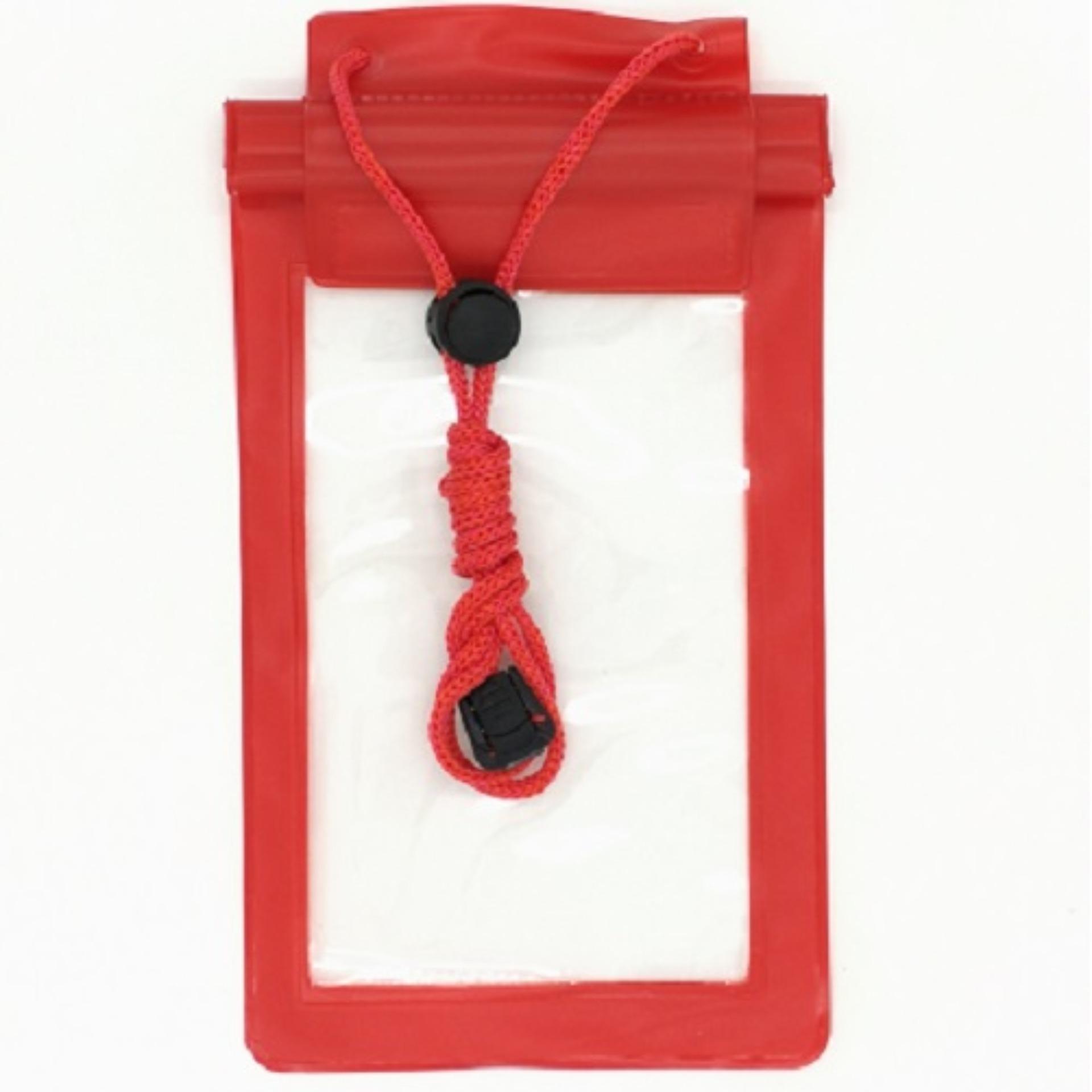 ซองกันน้ำมือถือ 3 ล็อค ทัชหน้าจอได้-รับสายสนทนาได้ สีแดง Waterproof Case Waterproof Phone Pouch Dry Bag Red ซองกันน้ำมือถือ 3 ล็อค ทัชหน้าจอได้-รับสายสนทนาได้ สีแดง Waterproof Case Waterproof Phone Pouch Dry Bag Red