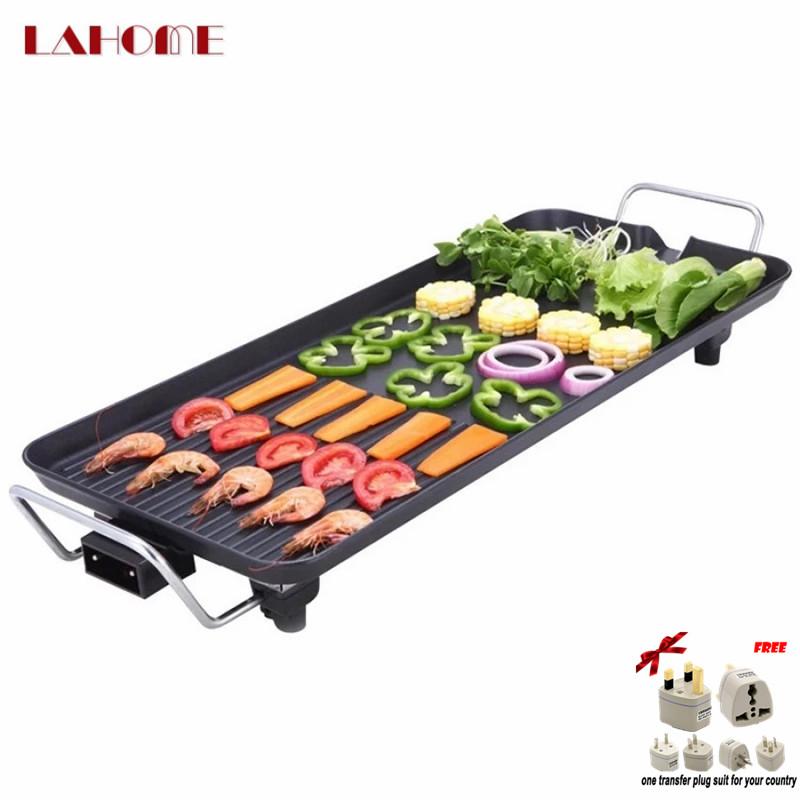 LAHOME G-96 Multifunctional Electric Baking Pan, Barbecue Oven, Non Smoke Non Stick Square Electric Cooker, Electric Frying Pan 