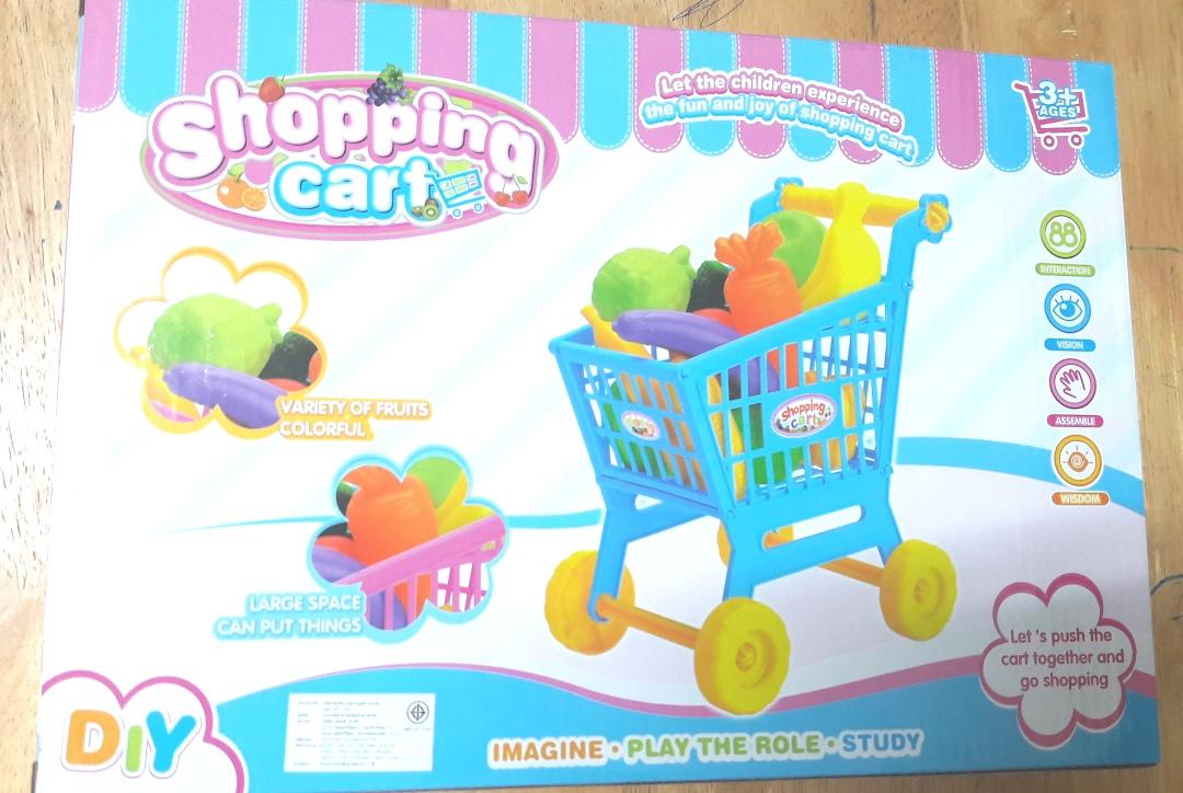 รถเข็นซืื้อของ ของเล่นเด็ก shopping cart รถเข็นซุปเปอร์ของเด็กเล่น
