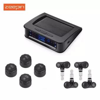 ZEEPIN C220 Solar Powered รถ TPMS ความดันยางระบบควบคุม 4 เซ็นเซอร์ภายใน - INTL ZEEPIN C220 Solar Powered รถ TPMS ความดันยางระบบควบคุม 4 เซ็นเซอร์ภายใน - INTL
