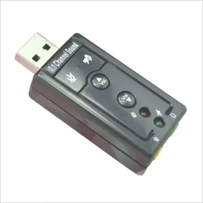 USB 2.0 3D Virtual 12Mbps External 7.1 Channel Audio Sound Card Adapter DH